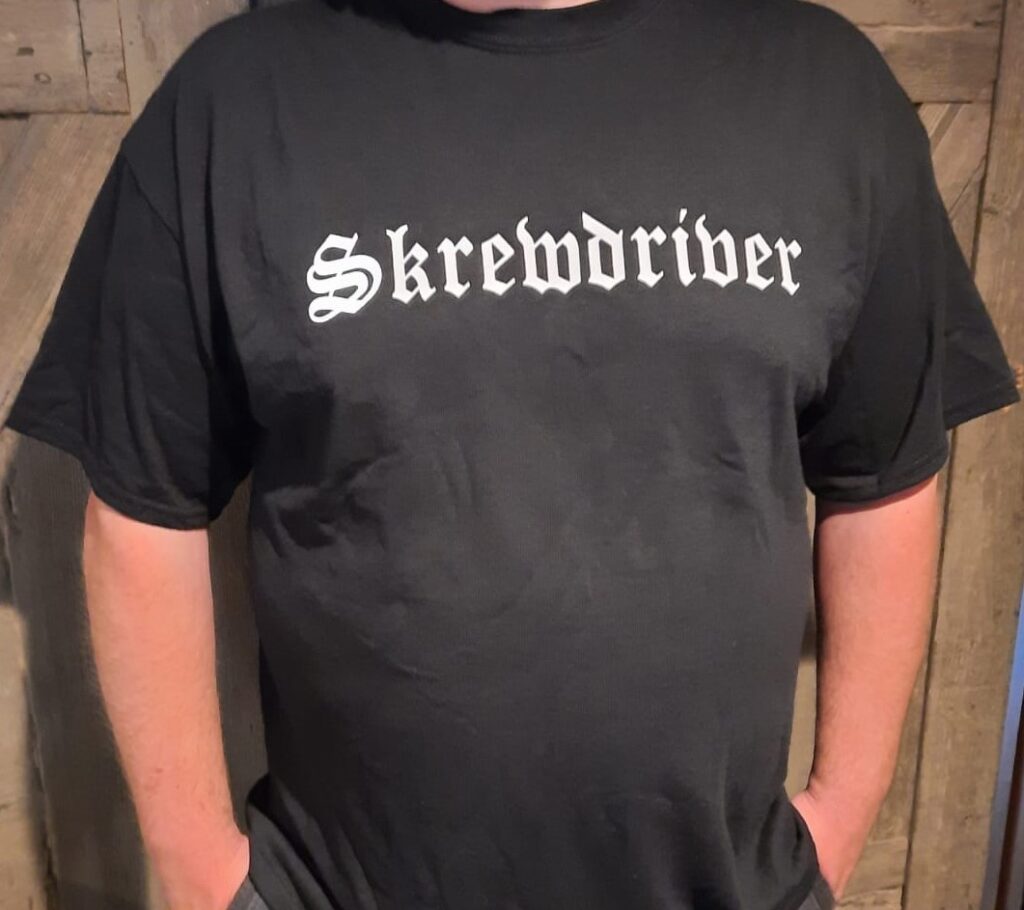 Skrewdriver Hail the New Dawn TShirt Black Tinnitus Records
