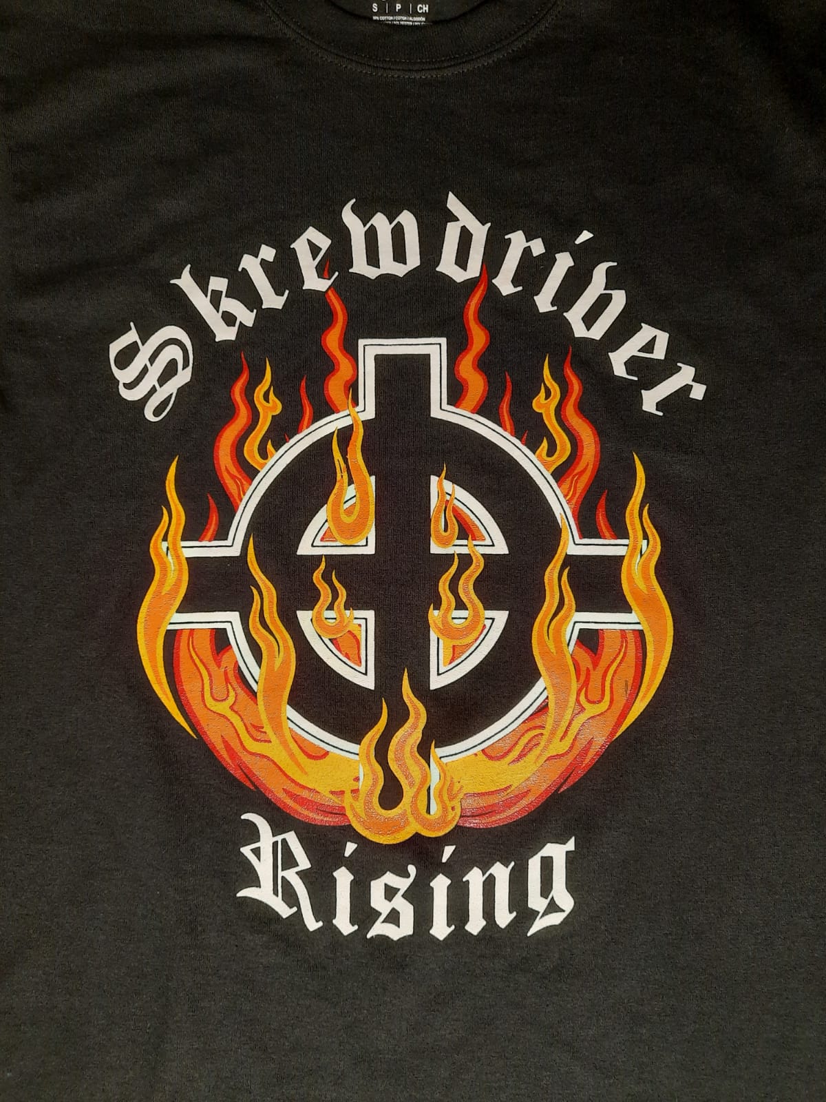 Skrewdriver - Rising - T-Shirt Black - Tinnitus Records