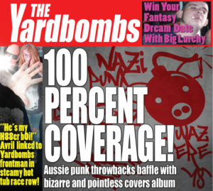 The Yardbombs – 100 Percent Coverage - Digipak Disc
