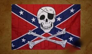 Rebel Pirate Skull Flag - 3x5 ft